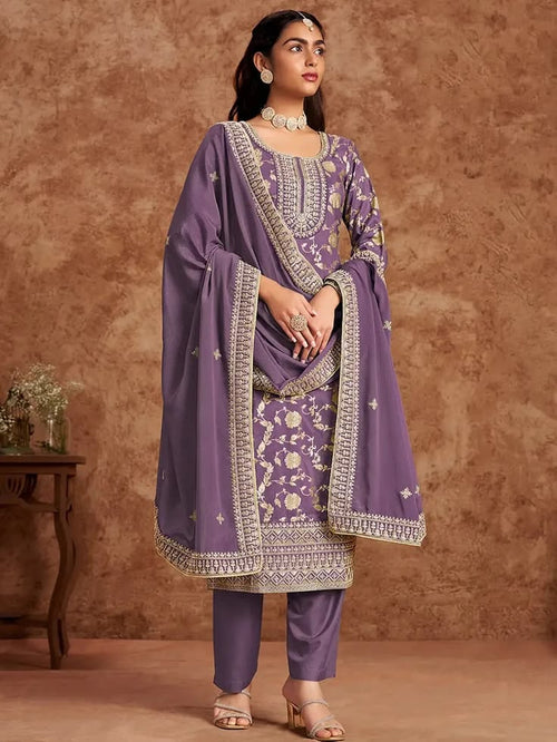 Embroidered Salwar Suit Set