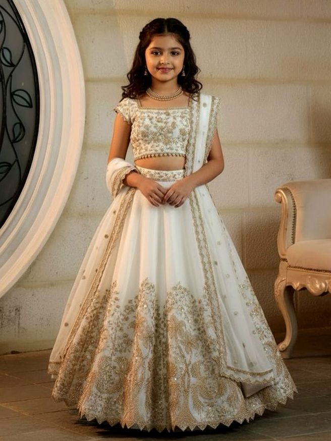 Girls Comfortable Cotton Lehenga Set
